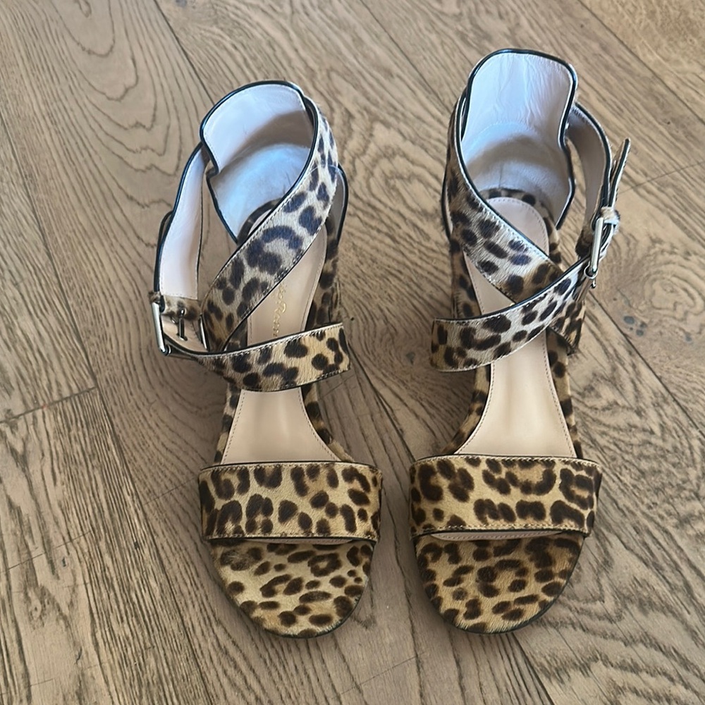 Gianvito Rossi Leopard Fur Sandals